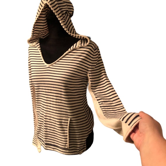 Roxy Blue & White Striped Hoodie size X-Large - Picture 6 of 12